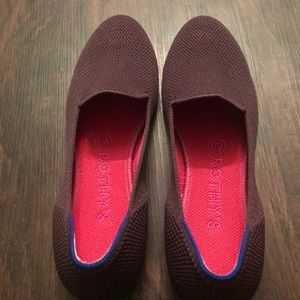 Rothys berry lattice loafers size 7.5.